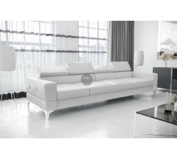 Sofa TOSCANIA IV 315 cm prírodná koža - biela koža