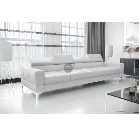 Sofa TOSCANIA IV 315 cm prírodná koža - biela koža