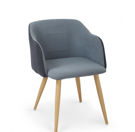 Jedálenská stolička K288 modrá/granátová