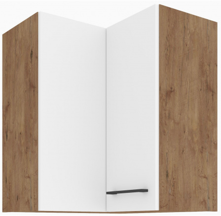 Horná rohová skrinka VIGO - 60x60 GN-72 2F (90°), Dub Lancelot / Biely lesk Horná rohová skrinka VIGO - 60x60 GN-72 2F (90°), Dub Lancelot / Biely lesk
