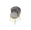 Jedálenská stolička K517, Sivá/Zlatá