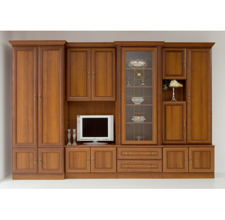 Obývacia stena WIKI "B" orech a aosta tmavá