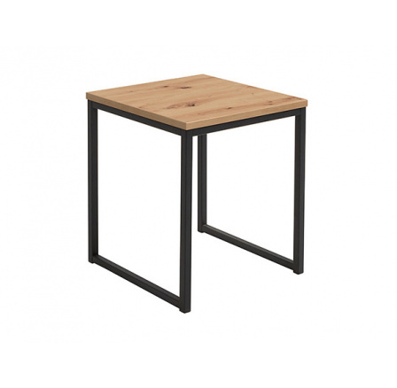 stôl AROZ LAW/50 dub artisan/čierny kovový rám