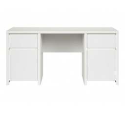 Písací stôl KASPIAN BIU2D2S/160 biely/biely matný