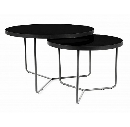 Konferenčný stôl ITALIA set 2 stolov, čierny