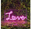 Akrilová LED lampa Love