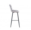 Barová stolička H2-FX, sivá / čierna