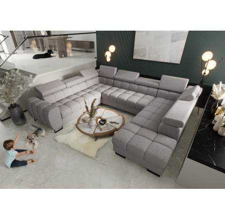 Rohová sedacia súprava ASPEN MAX I 265x350x225 cm - sivá, ľavá Rohová sedacia súprava ASPEN MAX I 265x350x225 cm - sivá, ľavá