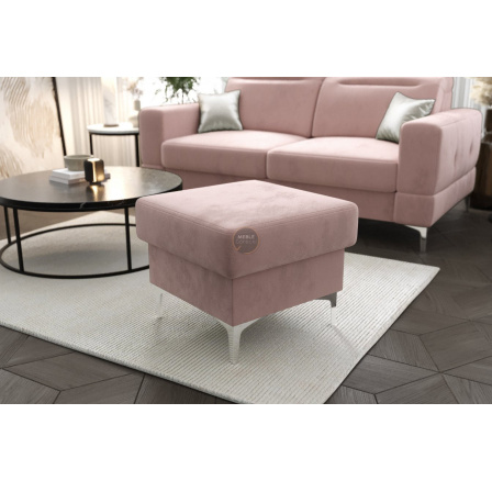 Taburet s úložným priestorom MALIBU 55x55 cm - Odtiene Ružovej