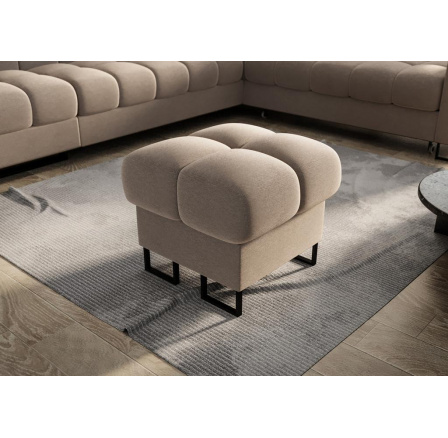 Taburet ASPEN 55x55 cm - béžová