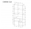 Detská izba CARINI 3 mini, svetlý grafit/biely briliant/dub nash