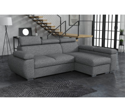 Pohovka Bodie genuine Aragon tmavo sivá