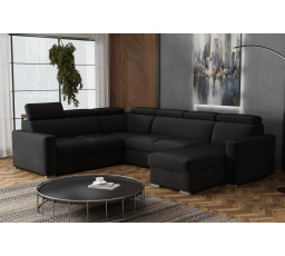 Sedacia súprava Petrit U pravá Kronos čierna