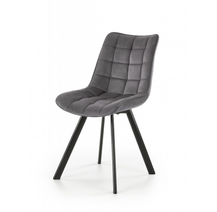 Jedálenská stolička K332, sivý zamat