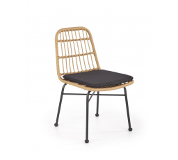 Jedálenská stolička K401, Prírodná/Čierna