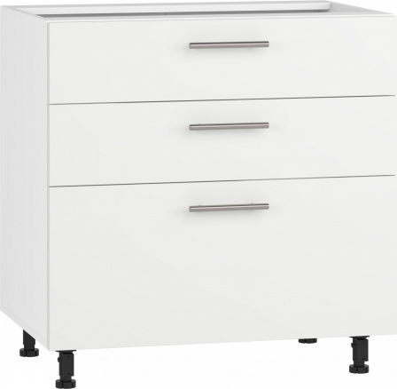 Kuchynská dolná skrinka VENTO D3S-80/82, biely mat
