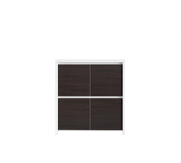 Komoda KASPIAN KOM4D biela/wenge