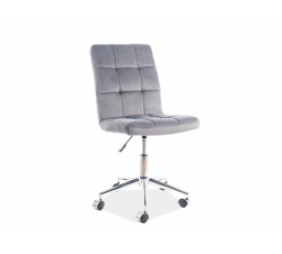 Kancelárske kreslo Q-020 Velvet, sivé Bluvel 14