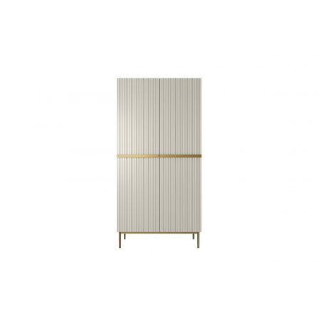 Šatní skriňa Nicole, kašmír / zlaté nohy