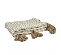 Prehoz/ Deka Honeycomb béžová 120x150cm