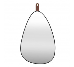 Zrkadlo Chigago čierne s držadlom