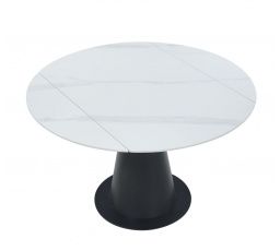 Rozkladací stôl biely mramor 75120x120 ST29-FXJG