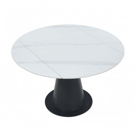 Rozkladací stôl biely mramor 75120x120 ST29-FXJG