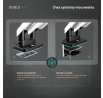 Dvojitý držiak na monitory 49 palcov, bielo-čierny X-Arm Dual RGB