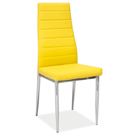Jedálenská stolička H-261, žltá/chróm Jedálenská stolička H-261, žltá/chróm
