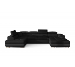 Rohová sedacia súprava v tvare U RODRIGO, ľavá, Sawana 14/Soft 11