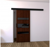 Posuvné dvere STANDART MIX D70, Wenge/čierna