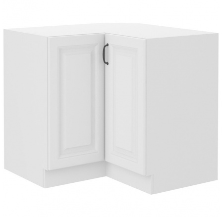 Rohová kuchynská skrinka STIPE 89x89 DN 1F BB, Biela