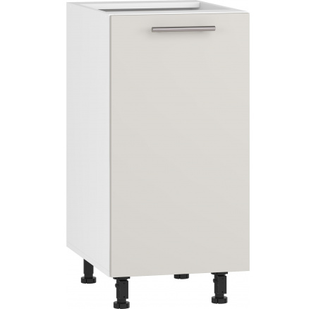 Kuchynská dolná skrinka VENTO D-40/82, biela / kašmír