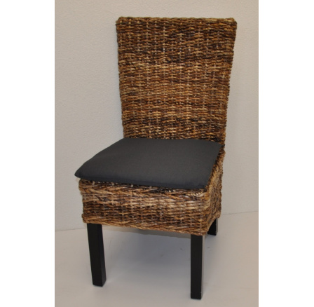 Kreslo Banny banánový list vankúš tmavosivé zvýraznenia