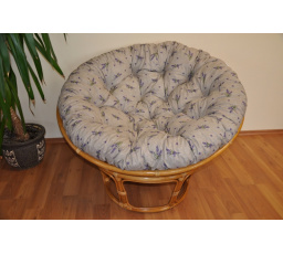 Vankúš na kreslo papasan 110 cm levanduľový