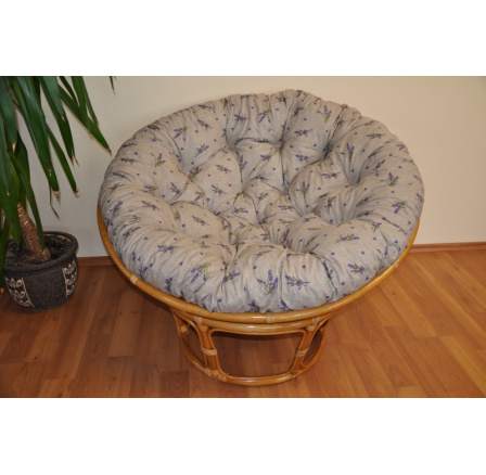 Vankúš na kreslo papasan 110 cm levanduľový Vankúš na kreslo papasan 110 cm levanduľový