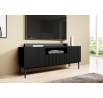 TV komoda Nicole, čierny mat / čierne nožičky