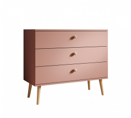 Komoda Beni Ružová+Ružová