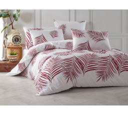 Obliečky bavlna 140x200, 70x90cm Palmera vínová