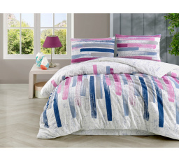Predĺžené flanelové obliečky 140x220, 70x90 Mina pink