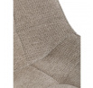 Jedálenská stolička, béžová látka, čierny kov, otočný mechanizmus 90°/90° (L/P) - funkcia reset