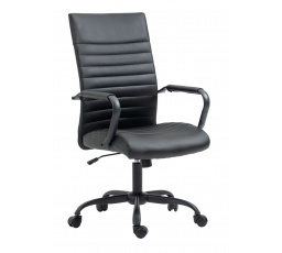 Kancelárska stolička FB14-FXJG, čierna ekokoža