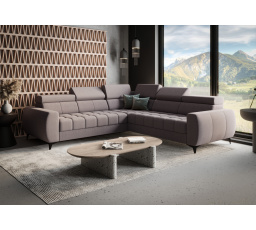 Rohová sedacia súprava PORTO MAX 255X255 cm - sivá, ľavá