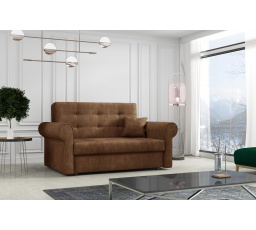 Hnedé rozkladacie kreslo Vivian Silver II