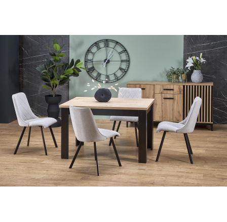 Jedálenský stôl BAGIO, Dub Artisan/Čierna