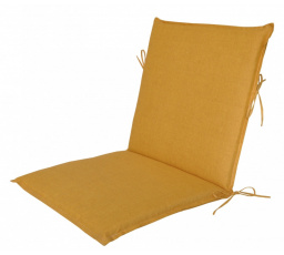 Vankúš pre záhradné kreslo UNI s nízkym operadlom - látka žltá