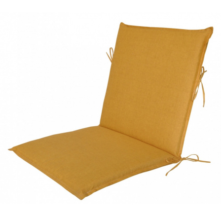 Vankúš pre záhradné kreslo UNI s nízkym operadlom - látka žltá