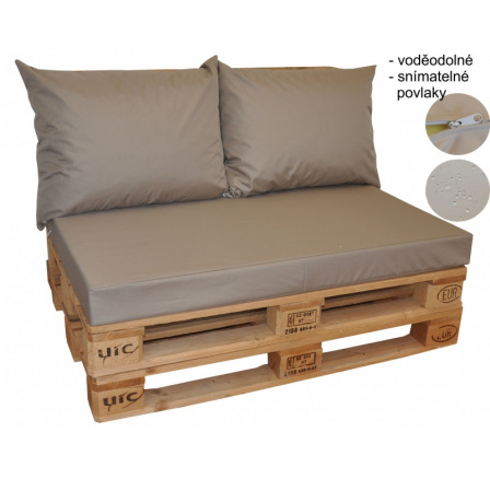 Podložky pod paletový nábytok vodotesné - farba tmavobéžová
