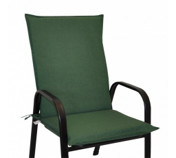 Vankúš na kreslo z kovu UNI taho - látka tmavozelená