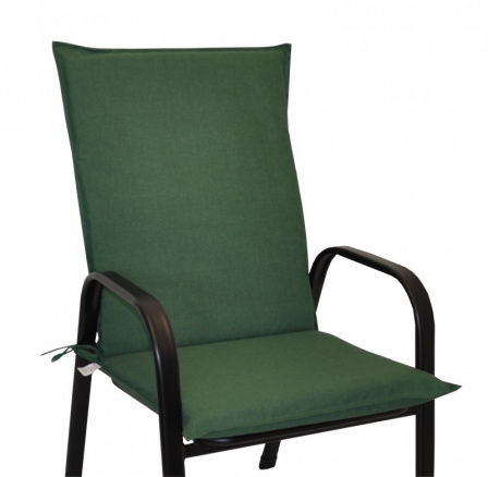 Vankúš na kreslo z kovu UNI taho - látka tmavozelená